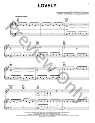 Lovely piano sheet music cover